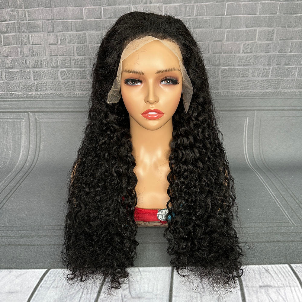 Ghair 13x4 TP Lace Frontal Magic Wigs Italian Curly 180% Density Virgin Human Hair Wig