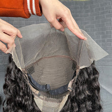 Load image into Gallery viewer, Ghair 13x4 TP Lace Frontal Magic Wigs Italian Curly 180% Density Virgin Human Hair Wig
