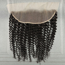 Load image into Gallery viewer, Ghair 13x4 Transparent Lace Frontal Kinky Curly Virgin Hair N1B#
