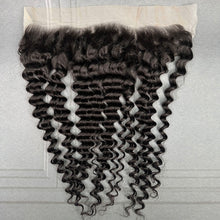 Load image into Gallery viewer, Ghair 13x4 Transparent Lace Frontal Deep Wave Virgin Hair N1B#
