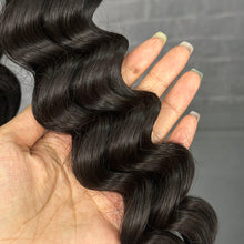 Load image into Gallery viewer, Ghair 100% Raw Hair Bundles Loose Deep Wave Hair N1B#
