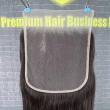 Load image into Gallery viewer, Ghair 7x7 TP Lace Closure Straight Virgin Hair N1B#
