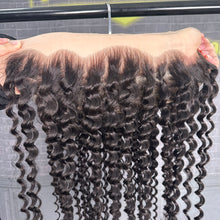 Load image into Gallery viewer, Ghair 13x4 Transparent Lace Frontal Deep Wave Virgin Hair N1B#
