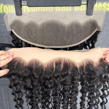Load image into Gallery viewer, Ghair 13x4 Transparent Lace Frontal Deep Wave Virgin Hair N1B#
