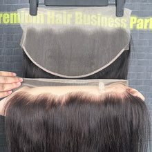 Load image into Gallery viewer, Ghair 13x6 Transparent Lace Frontal Straight Virgin Hair N1B#
