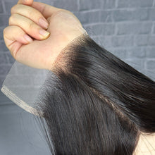 Load image into Gallery viewer, Ghair 4x4 Transparent Lace Closure Straight Virgin Hair N1B#
