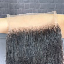 Load image into Gallery viewer, Ghair 5x5 Transparent Lace Closure Straight Virgin Hair N1B#
