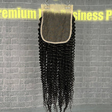 Load image into Gallery viewer, Ghair 5x5 HD Lace Closure Kinky Curly Virgin Hair N1B#
