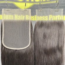 Load image into Gallery viewer, Ghair 6x6 Transparent Lace Closure Straight Virgin Hair N1B#
