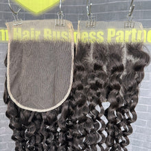 Load image into Gallery viewer, Ghair 6x6 Transparent Lace Closure Italian Curly Virgin Hair N1B#
