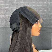 Load image into Gallery viewer, Ghair 2x6 5x5 9x6 Pre Bleached Single Knot HD Lace Replaceable Wig STW 18-30&quot; 1B#

