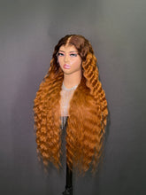 Load image into Gallery viewer, Ghair New Virgin Hair Ombre Honey 13×6 Transparent Lace Wigs Loose Wave 250% Density
