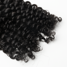 Load image into Gallery viewer, Ghair Deep Curly Crochet Hair Extensions N1B# Natural Black Virgin Hair for Daily &amp; Party Use
