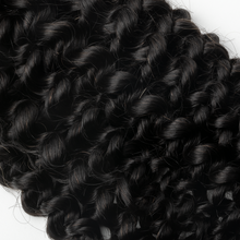 Load image into Gallery viewer, Ghair Deep Curly Crochet Hair Extensions N1B# Natural Black Virgin Hair for Daily &amp; Party Use
