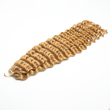 Load image into Gallery viewer, Ghair Deep Wave Crochet Hair Extensions #27 Honey Blonde Virgin Hair for Daily &amp; Party Use
