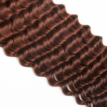Load image into Gallery viewer, Ghair Deep Wave Crochet Hair Extensions 8# Medium Chestnut Brown Virgin Hair for Daily &amp; Party Use
