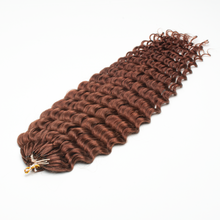 Load image into Gallery viewer, Ghair Deep Wave Crochet Hair Extensions 8# Medium Chestnut Brown Virgin Hair for Daily &amp; Party Use
