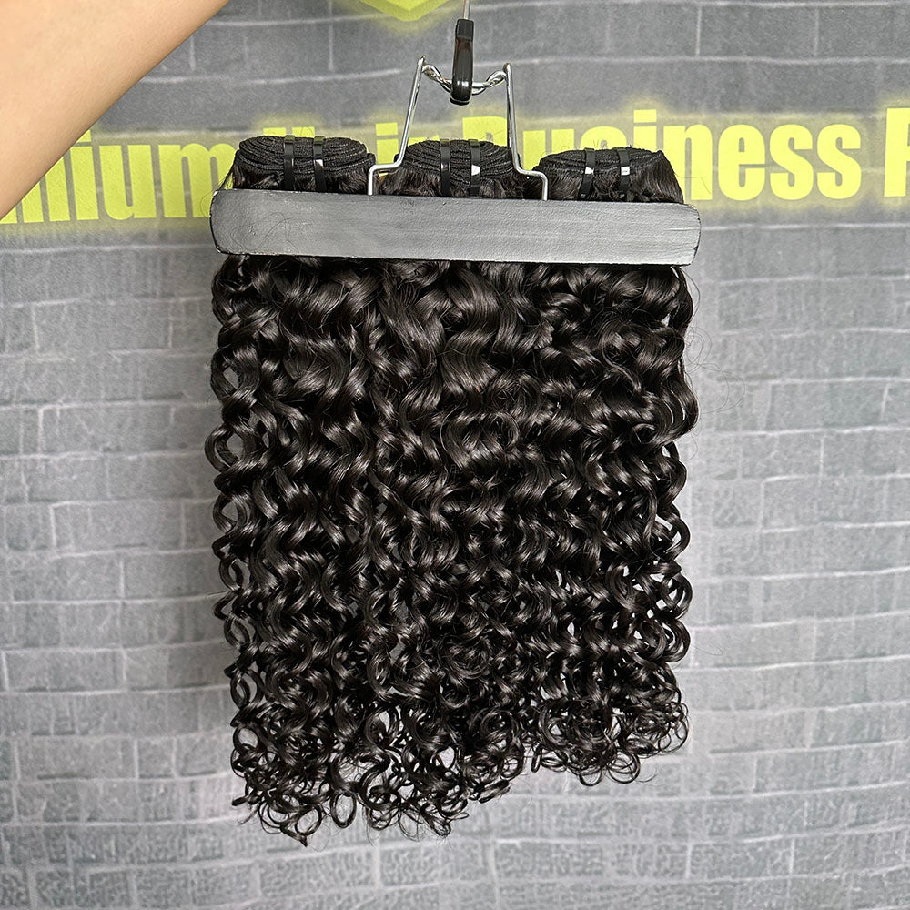 Ghair 100% Virgin Hair Bundles Italian Curly Hair N1B#