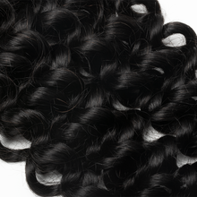 Load image into Gallery viewer, Ghair Italian Curly Crochet Hair Extensions N1B# Natural Black Virgin Hair for Daily &amp; Party Use
