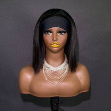 Load image into Gallery viewer, Ghair New Glueless Head Band Bob Wig Human Hair Natural Looking Easy Wear Daily Sport Use Wig
