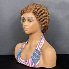 Load image into Gallery viewer, Ghair Pre Made 13x4 Transparent Lace Pixie Cut Wigs #4 Dark Brown Human Hair Wigs Ready to Wear for Everyday &amp; Special Occasions
