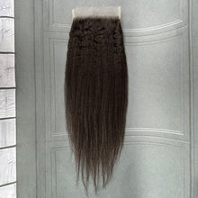 Load image into Gallery viewer, Ghair 7x7 HD Lace Closure Kinky Straight Virgin Hair N1B#

