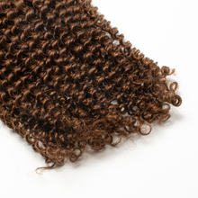 Load image into Gallery viewer, Ghair Kinky Curly Crochet Hair Extensions 4# Medium Brown Virgin Hair for Daily &amp; Party Use
