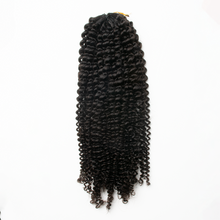 Load image into Gallery viewer, Ghair Kinky Curly Crochet Hair Extensions N1B# Natural Black Virgin Hair for Daily &amp; Party Use
