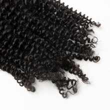 Load image into Gallery viewer, Ghair Kinky Curly Crochet Hair Extensions N1B# Natural Black Virgin Hair for Daily &amp; Party Use
