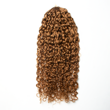 Load image into Gallery viewer, Ghair Pixie Curly Crochet Hair Extensions 30# Light Reddish Brown Virgin Hair for Daily &amp; Party Use
