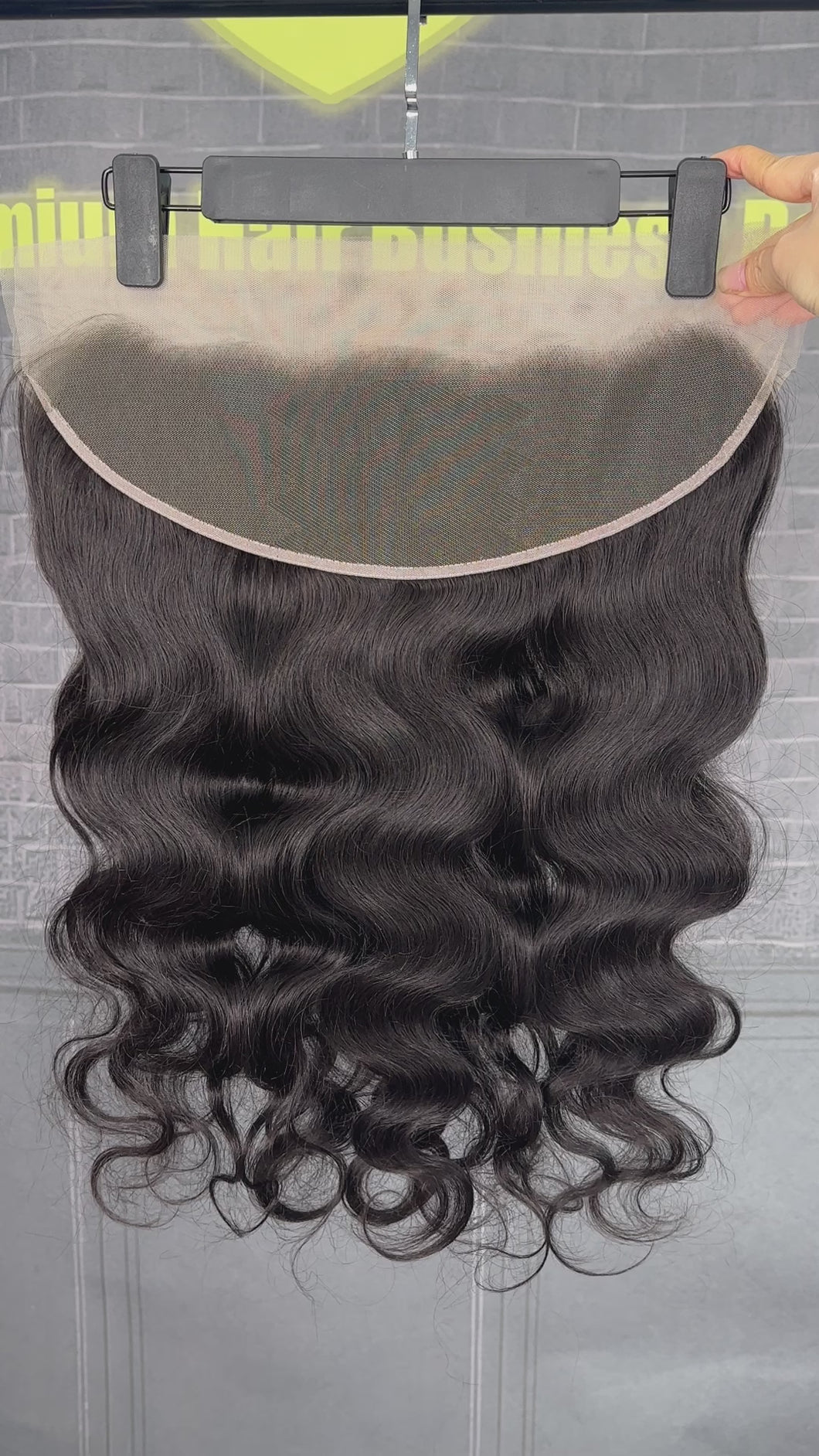 Ghair 13x4 Transparent Lace Frontal Body Wave Virgin Hair N1B#