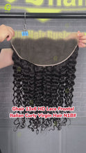 Load and play video in Gallery viewer, Ghair 13x6 HD Lace Frontal Italian Curly Virgin Hair N1B#
