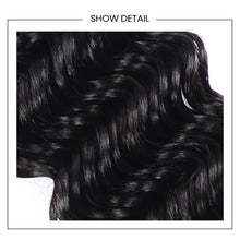 Load image into Gallery viewer, Ghair 100% Virgin Human Hair 3 Bundles With 4x4 HD Lace Closure 12A Deep Wave Hair Brazilian Hair
