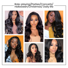 Load image into Gallery viewer, Ghair 100% Virgin Human Hair 3 Bundles With 13x4 HD Lace Frontal 12A Body Wave Hair Brazilian Hair
