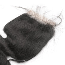 Load image into Gallery viewer, Ghair 5x5 Transparent Lace Closure 100% 12A Human Hair Brazilian Human Hair Virgin Hair Free Part
