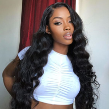 Load image into Gallery viewer, Ghair Transparent Lace Wigs 5x5 Lace Front Wig 100% Peruvian Virgirn Human Hair 180% Density Wigs
