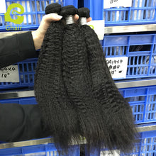 Load image into Gallery viewer, Ghair 1Bundle 100% Human Hair Brazilian 12A Human Hair Virgin Hair Kinky Straight Hair
