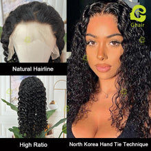 Load image into Gallery viewer, Ghair Fancy Wigs High Ratio 13x4 Transparent Full Frontal Lace Wigs 100% Human Virgin Wigs
