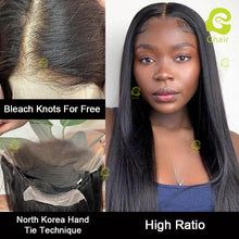 Load image into Gallery viewer, Ghair Fancy Wigs 13x4 Transparent Full Frontal Lace Wigs High Ratio Natural Hairline 200% Density Hair
